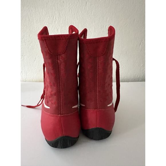 Nike KO Red And White Boxing Boots Mens Size 11 - Excellent Condition - Picture 5 of 13